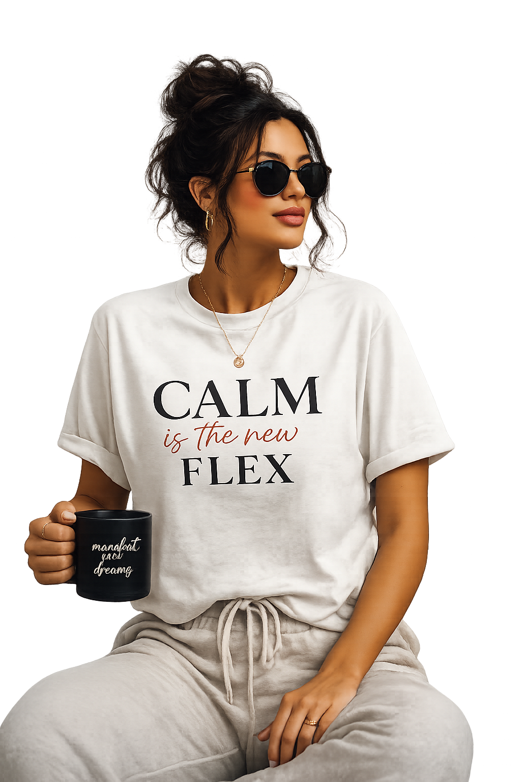 Calm Is The New Flex™ | Women's Relaxed Graphic Tee