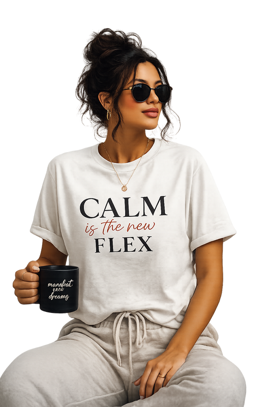 Calm Is The New Flex™ | Women's Relaxed Graphic Tee
